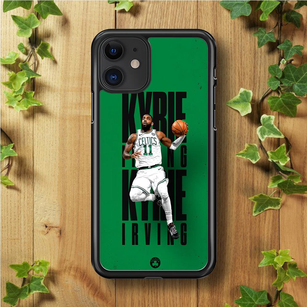 Kyrie Irving Celtics iPhone 11 Case-Rubber / Black (2D Case)-Xtracase