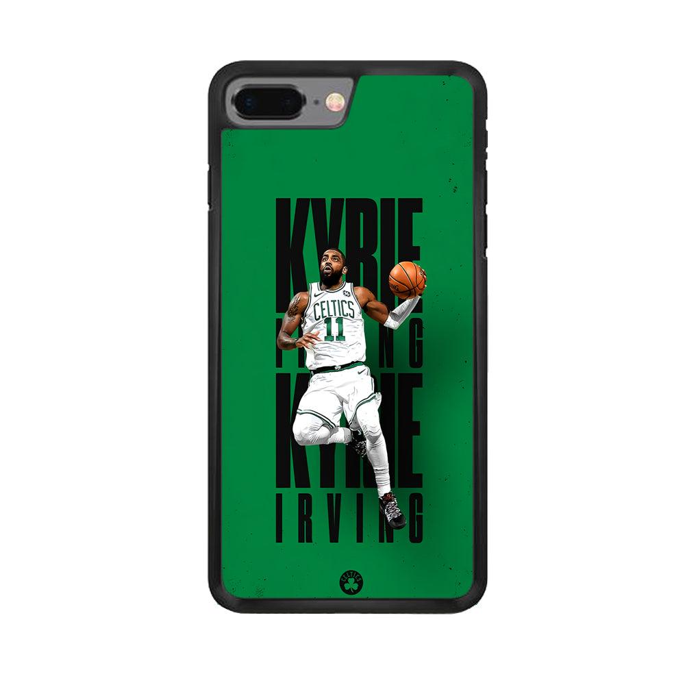 Kyrie Irving Celtics iPhone 8 Plus Case-Rubber / Black (2D Case)-Xtracase