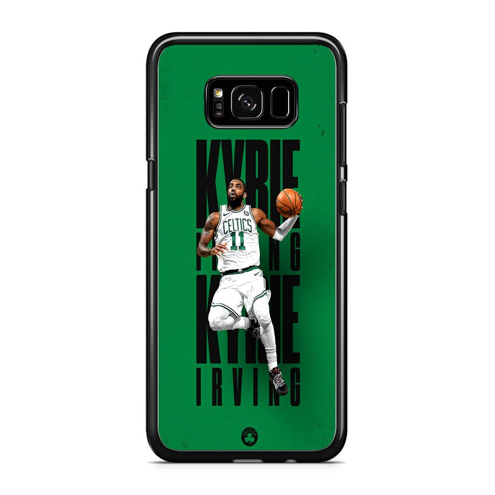 Kyrie Irving Celtics Samsung Galaxy S8 Case-Rubber / Black (2D Case)-Xtracase