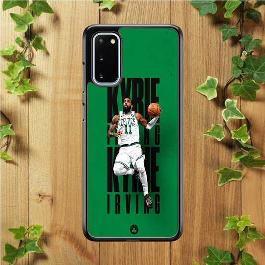 Kyrie Irving Celtics Samsung Galaxy S20 Case-Rubber / White (2D Case)-Xtracase