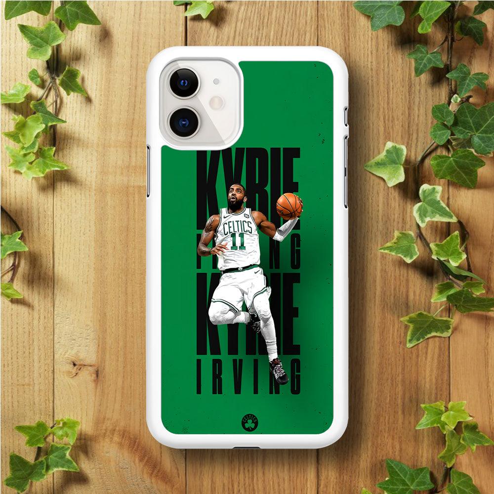 Kyrie Irving Celtics iPhone 11 Case-Rubber / White (2D Case)-Xtracase