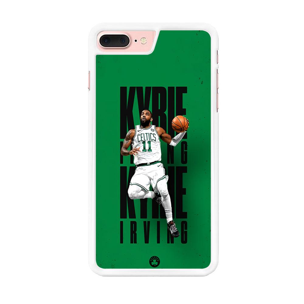 Kyrie Irving Celtics iPhone 8 Plus Case-Rubber / White (2D Case)-Xtracase