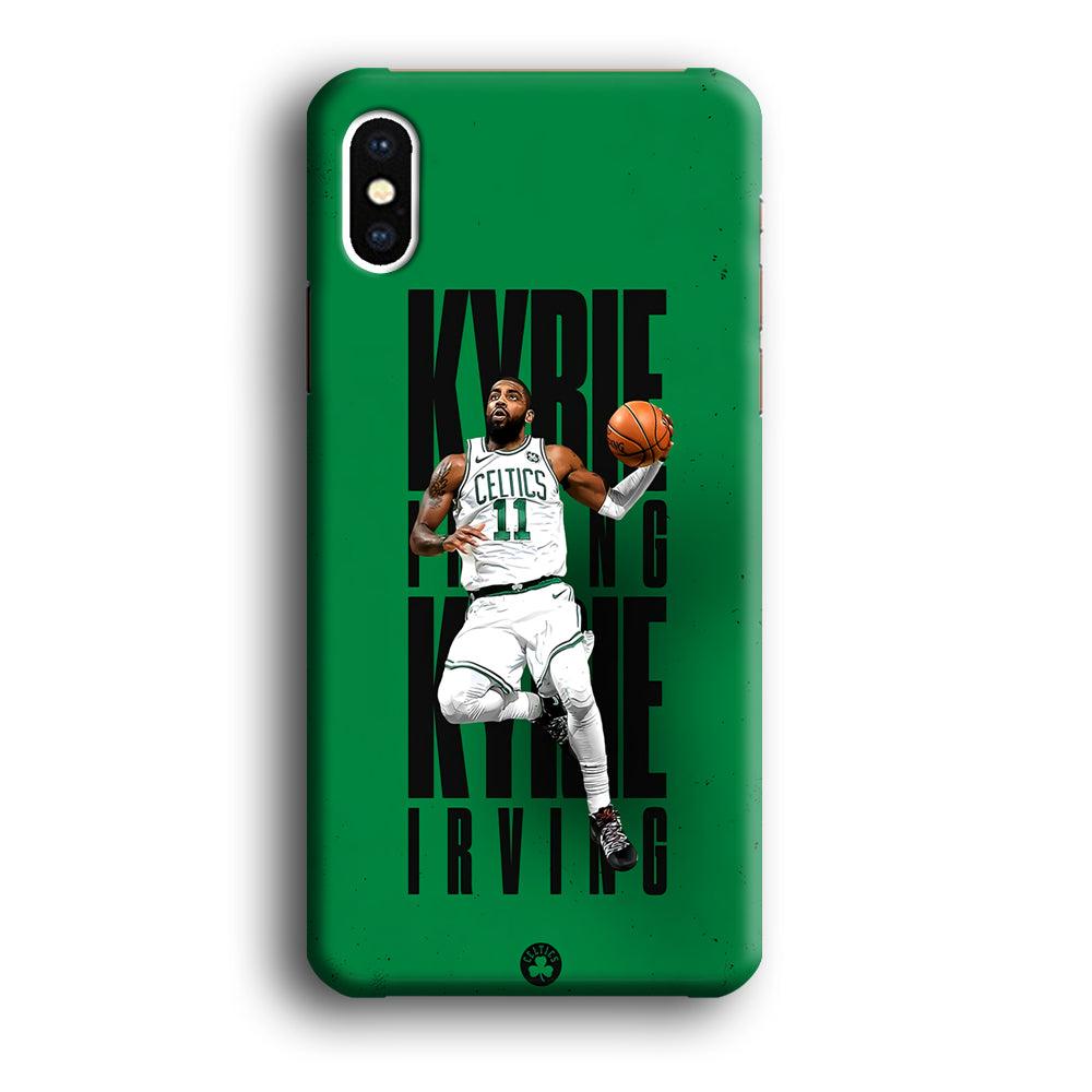 Kyrie Irving Celtics iPhone Xs Max Case-Plastic / Full Wrap (3D Case)-Xtracase