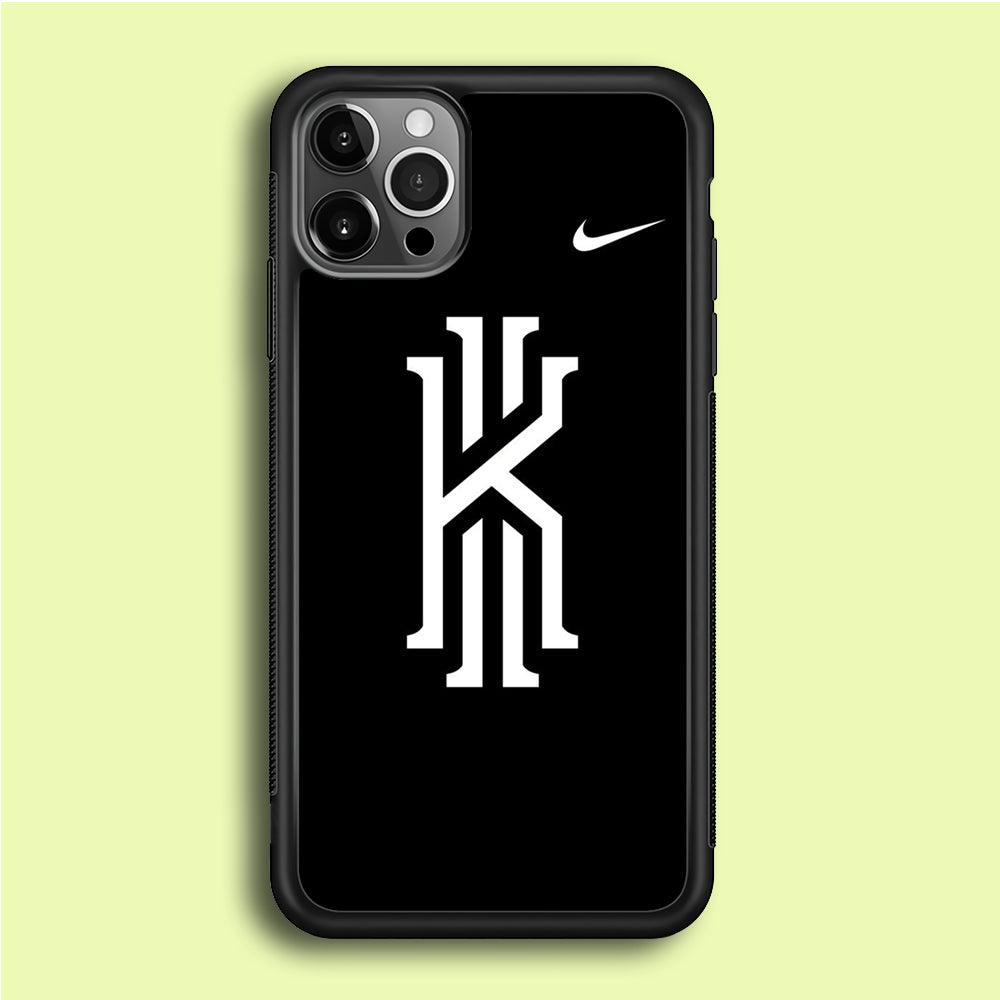Kyrie Irving Logo 001 iPhone 12 Pro Max Case-Rubber / Black (2D Case)-Xtracase