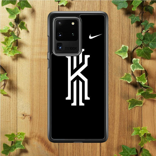 Kyrie Irving Logo 001 Samsung Galaxy S20 Ultra Case-Rubber / Black (2D Case)-Xtracase