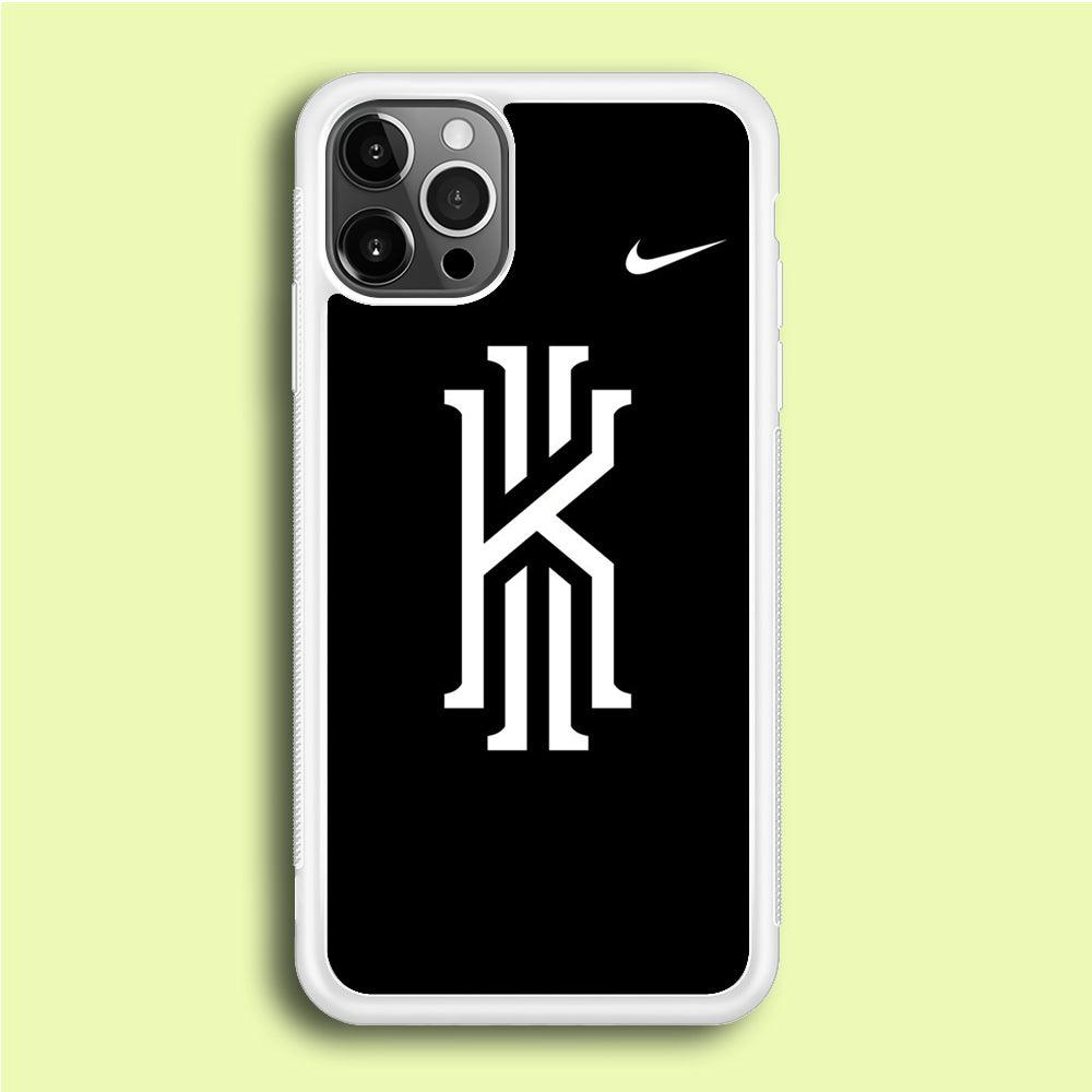 Kyrie Irving Logo 001 iPhone 12 Pro Max Case-Rubber / White (2D Case)-Xtracase