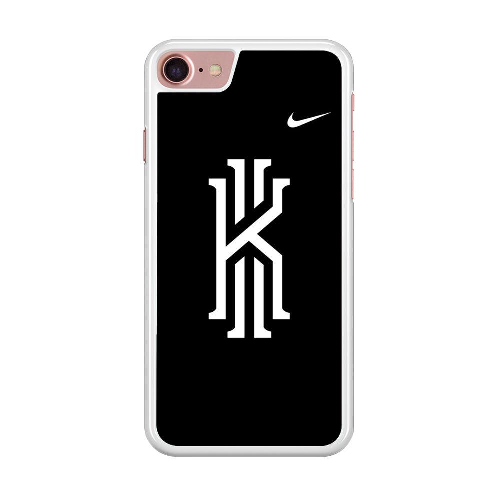 Kyrie Irving Logo 001 iPhone SE 2020 Case-Rubber / White (2D Case)-Xtracase