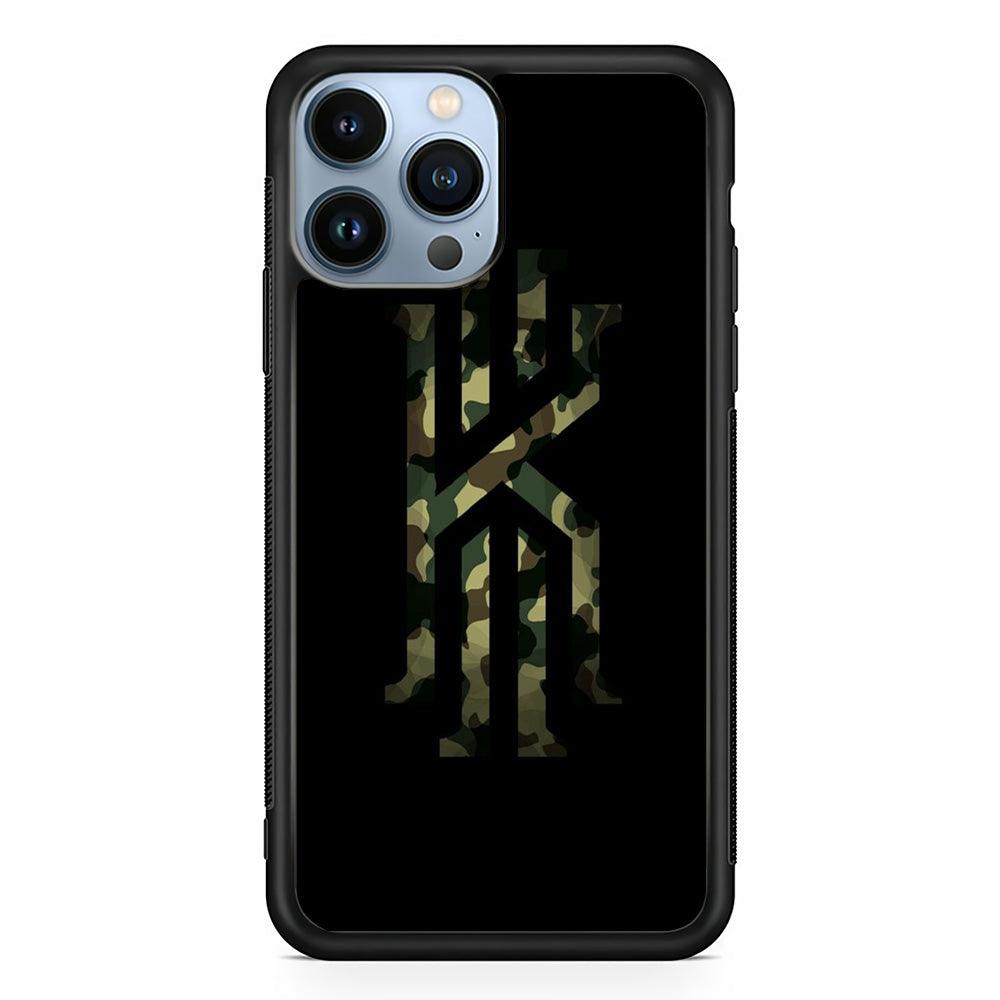 Kyrie Irving Logo 002 iPhone 13 Pro Max Case-Rubber / Black (2D Case)-Xtracase