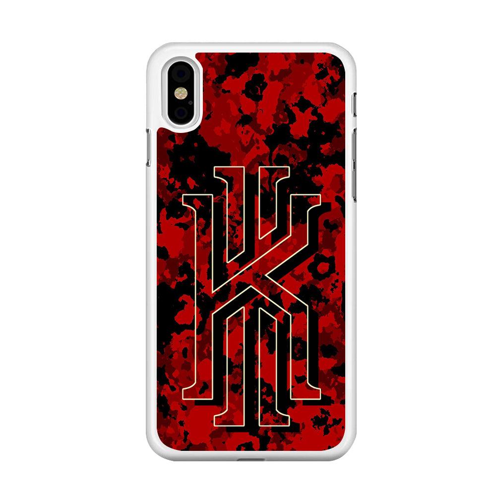 Kyrie Irving Red Army iPhone Xs Max Case-Rubber / White (2D Case)-Xtracase
