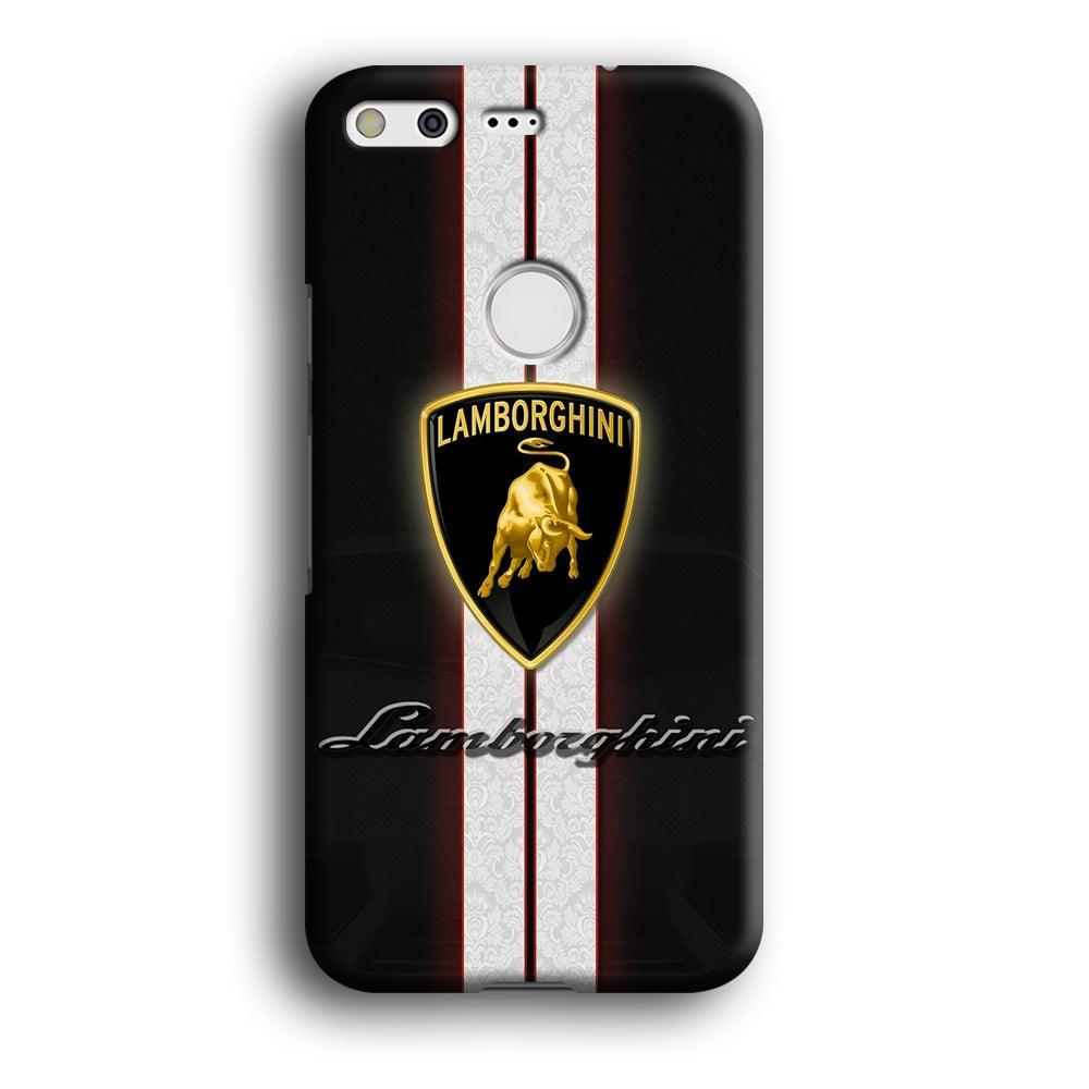 Lamborghini Logo White Stripe Google Pixel XL 3D Case-Xtracase