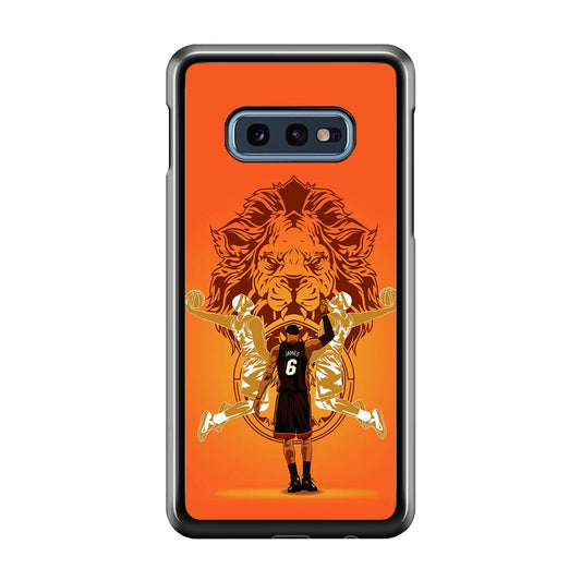 Lebron James Lion Logo Samsung Galaxy S10E Case-Plastic / Full Wrap (3D Case)-Xtracase