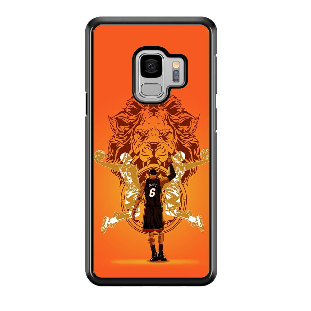 Lebron James Lion Logo Samsung Galaxy S9 Case-Plastic / Full Wrap (3D Case)-Xtracase