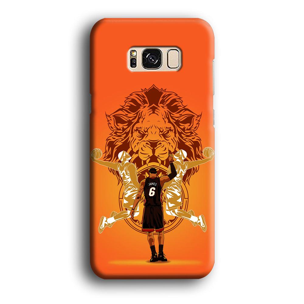 Lebron James Lion Logo Samsung Galaxy S8 Case-Plastic / Full Wrap (3D Case)-Xtracase