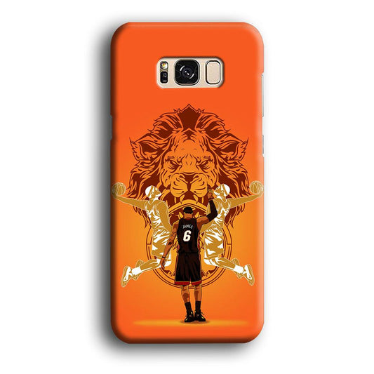 Lebron James Lion Logo Samsung Galaxy S8 Case-Plastic / Full Wrap (3D Case)-Xtracase
