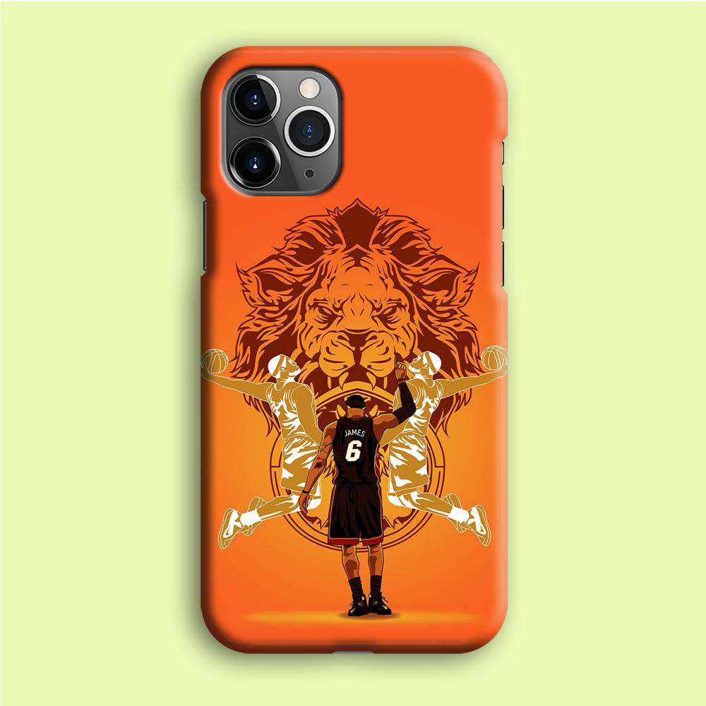Lebron James Lion Logo iPhone 12 Pro Max Case-Plastic / Full Wrap (3D Case)-Xtracase