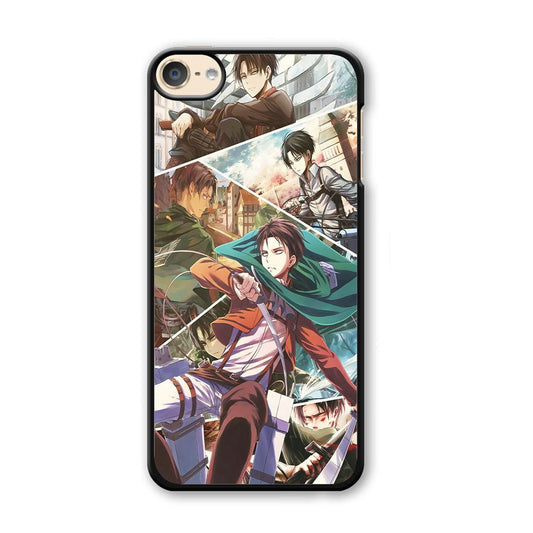 Levi Ackerman Collage iPod Touch 6 Case-Plastic / White (2D Case)-Xtracase