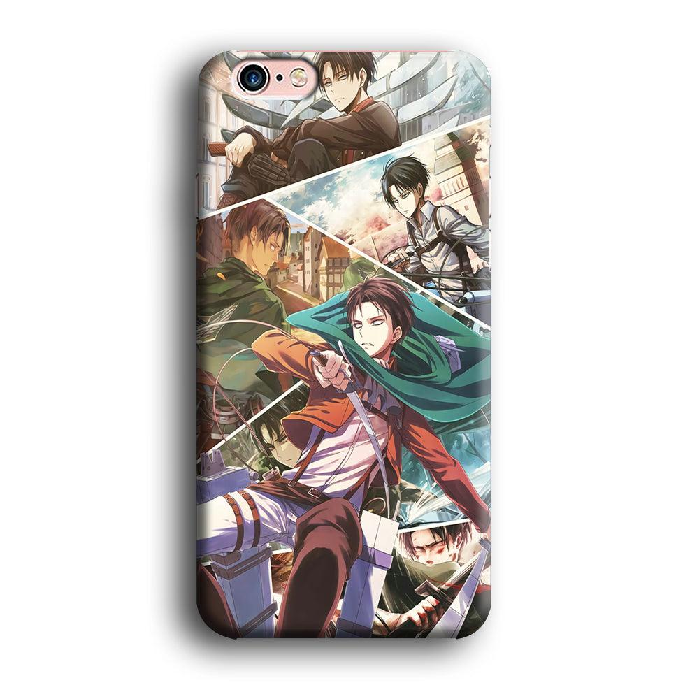 Levi Ackerman Collage iPhone 6 | 6s Case-Plastic / Full Wrap (3D Case)-Xtracase