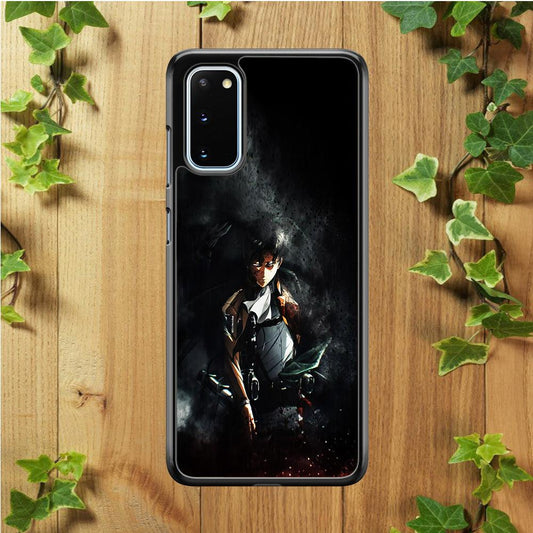 Levi Ackerman Shingeki no Kyojin Samsung Galaxy S20 Case-Plastic / Full Wrap (3D Case)-Xtracase