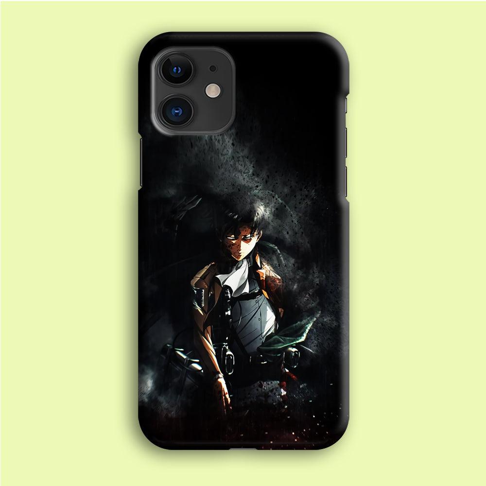 Levi Ackerman Shingeki no Kyojin iPhone 12 Case-Plastic / Full Wrap (3D Case)-Xtracase