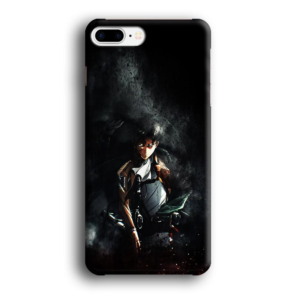 Levi Ackerman Shingeki no Kyojin iPhone 8 Plus Case-Plastic / Full Wrap (3D Case)-Xtracase