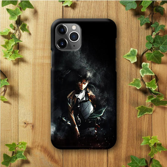 Levi Ackerman Shingeki no Kyojin iPhone 11 Pro Max Case-Plastic / Full Wrap (3D Case)-Xtracase