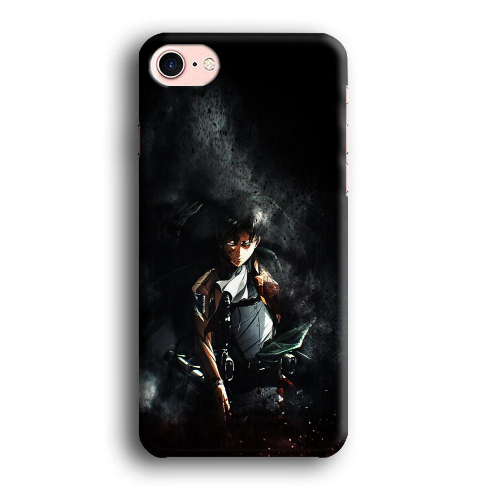 Levi Ackerman Shingeki no Kyojin iPhone SE 2020 Case-Plastic / Full Wrap (3D Case)-Xtracase