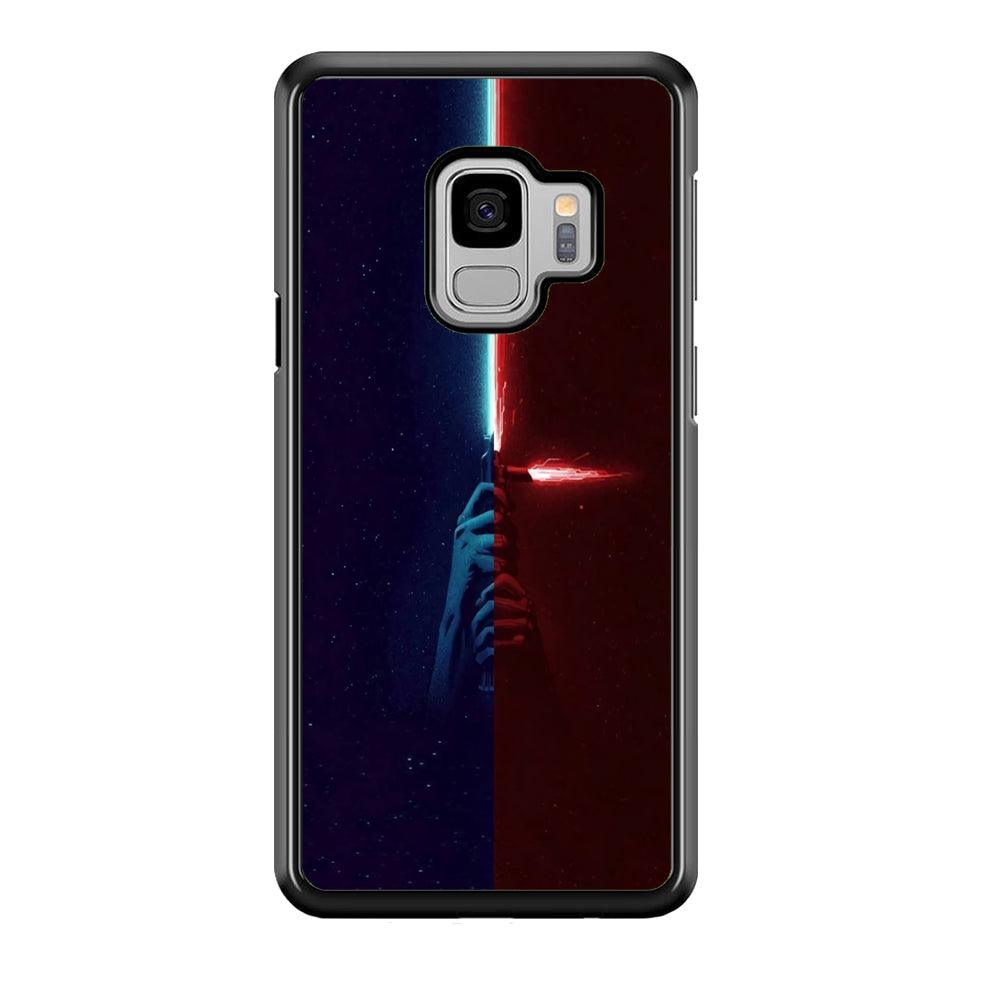Lightsaber Blue Red Star Wars Samsung Galaxy S9 Case-Plastic / Full Wrap (3D Case)-Xtracase