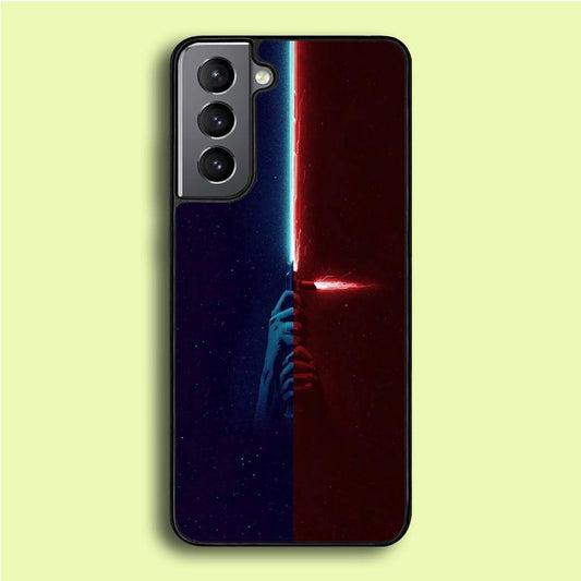 Lightsaber Blue Red Star Wars Samsung Galaxy A16 Case-Rubber / Black (2D Case)-Xtracase