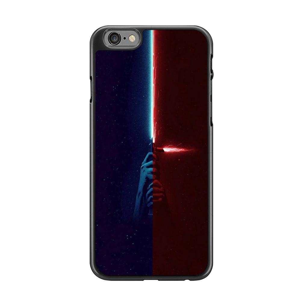 Lightsaber Blue Red Star Wars iPhone 6 Plus | 6s Plus Case-Rubber / Black (2D Case)-Xtracase