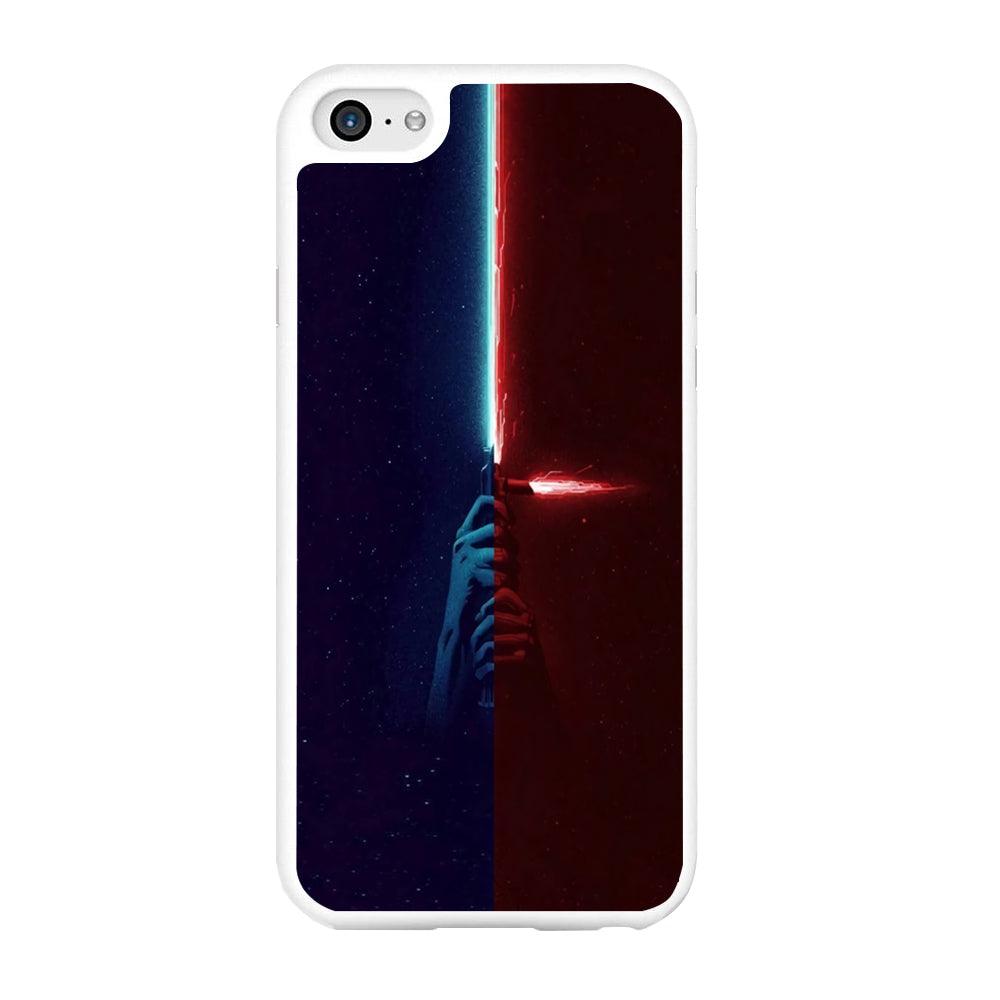 Lightsaber Blue Red Star Wars iPhone 6 Plus | 6s Plus Case-Rubber / White (2D Case)-Xtracase