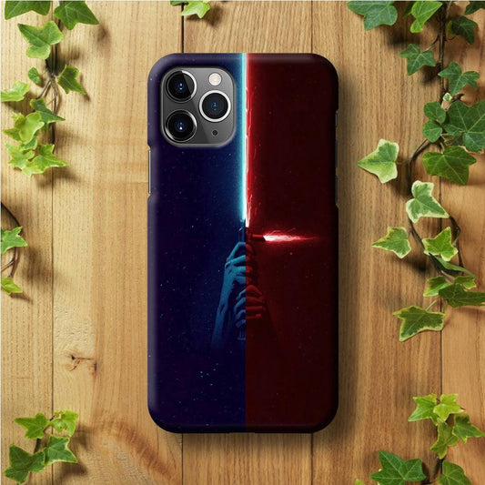 Lightsaber Blue Red Star Wars iPhone 11 Pro Max Case-Plastic / Full Wrap (3D Case)-Xtracase