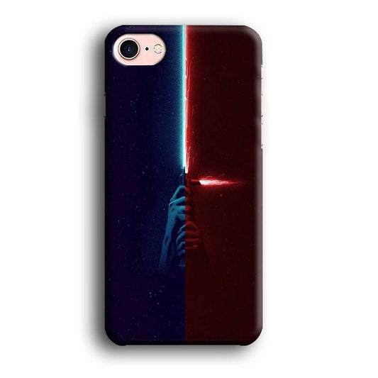Lightsaber Blue Red Star Wars iPhone 8 Case-Plastic / Full Wrap (3D Case)-Xtracase