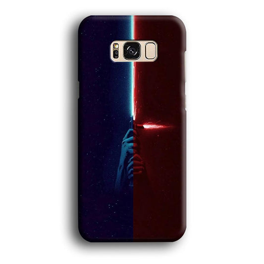 Lightsaber Blue Red Star Wars Samsung Galaxy S8 Case-Plastic / Full Wrap (3D Case)-Xtracase