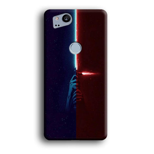 Lightsaber Blue Red Star Wars Google Pixel 2 3D Case-Xtracase
