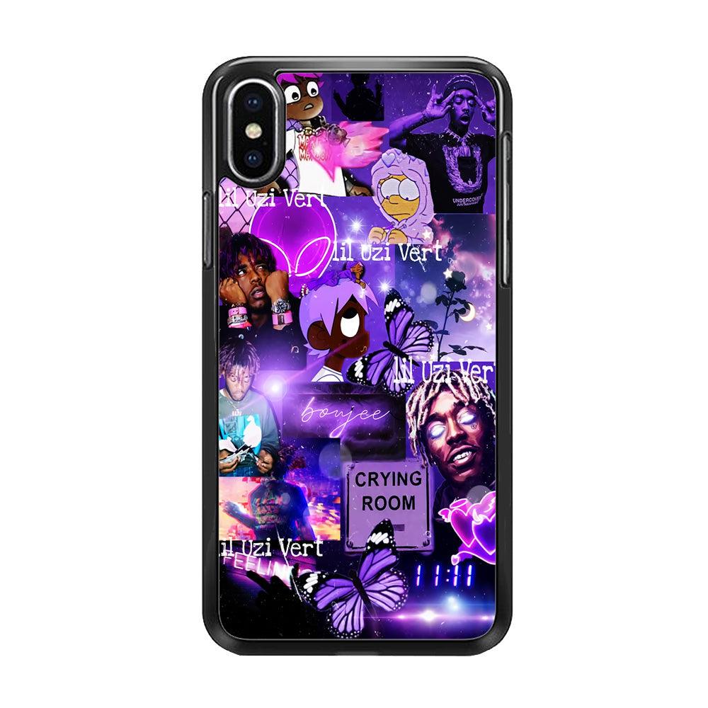 Lil Uzi Vert Aesthetic iPhone Xs Max Case-Rubber / Black (2D Case)-Xtracase
