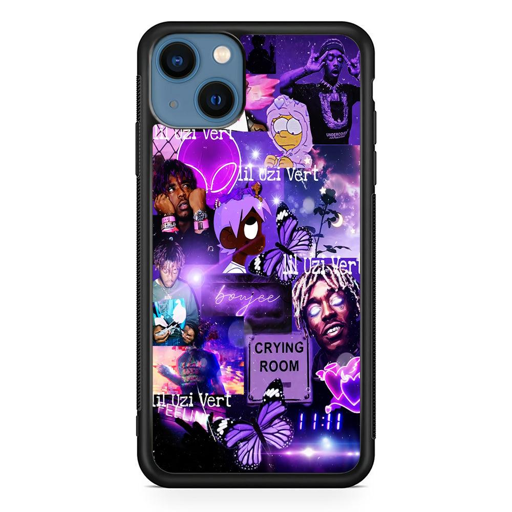 Lil Uzi Vert Aesthetic iPhone 13 Mini Case-Rubber / Black (2D Case)-Xtracase