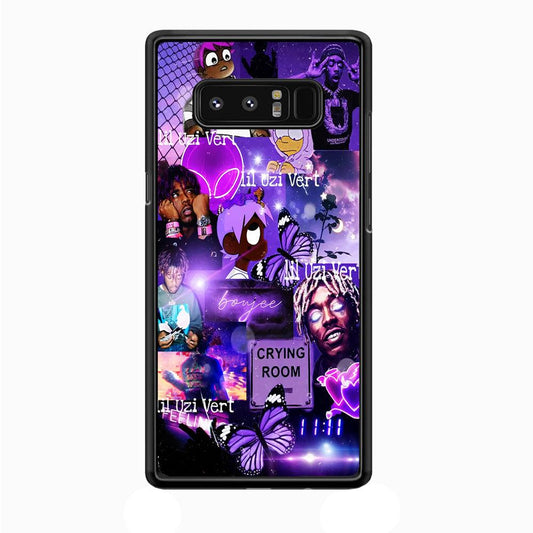 Lil Uzi Vert Aesthetic Samsung Galaxy Note 8 Case-Rubber / White (2D Case)-Xtracase