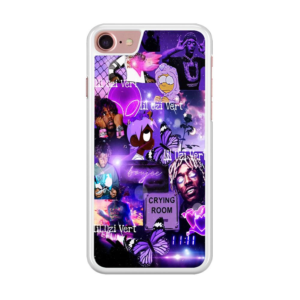 Lil Uzi Vert Aesthetic iPhone SE 2020 Case-Rubber / White (2D Case)-Xtracase