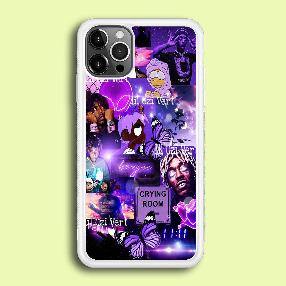 Lil Uzi Vert Aesthetic iPhone 12 Pro Max Case-Rubber / White (2D Case)-Xtracase