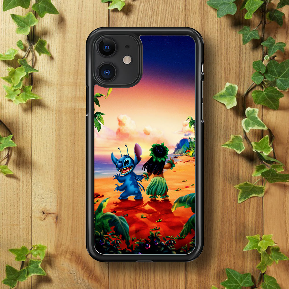 Lilo and Stitch on The Beach iPhone 11 Case