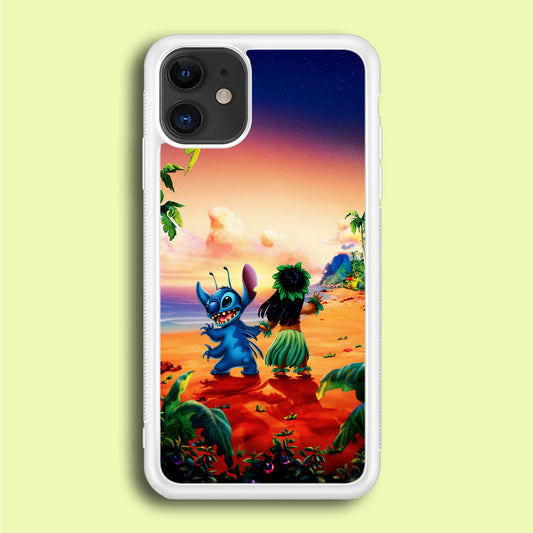 Lilo and Stitch on The Beach iPhone 12 Mini Case