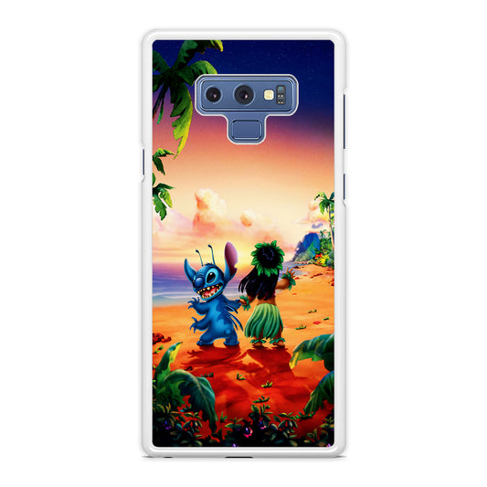 Lilo and Stitch on The Beach Samsung Galaxy Note 9 Case