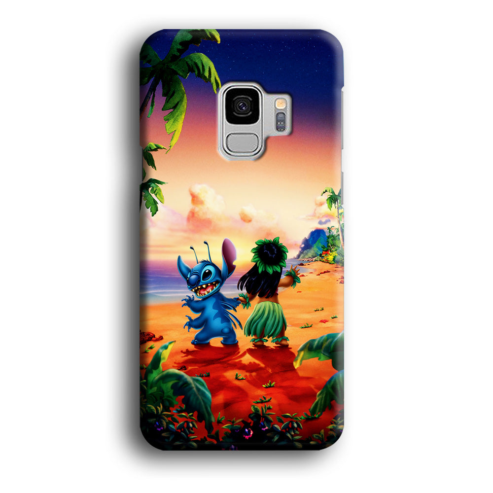 Lilo and Stitch on The Beach Samsung Galaxy S9 Case