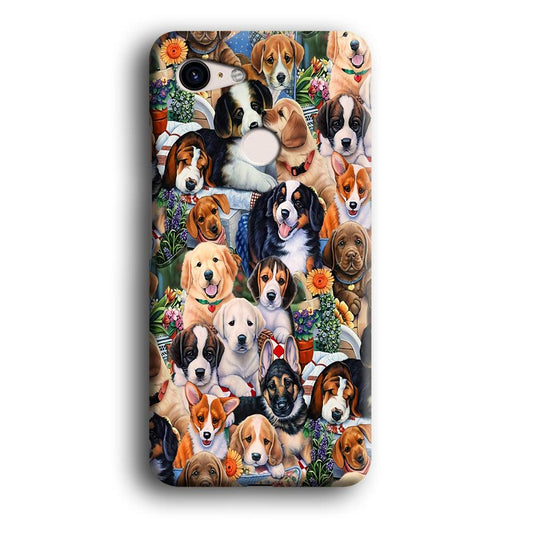 Lots of Cute Dogs Google Pixel 3 XL 3D Case-Xtracase