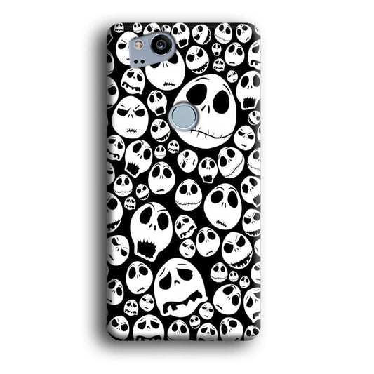 Lots of Face Doodle Google Pixel 2 3D Case-Xtracase