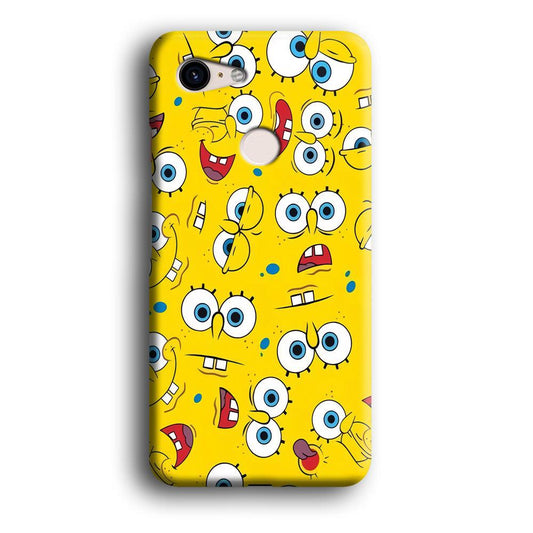 Lots of Face Spongebob Google Pixel 3 XL 3D Case-Xtracase