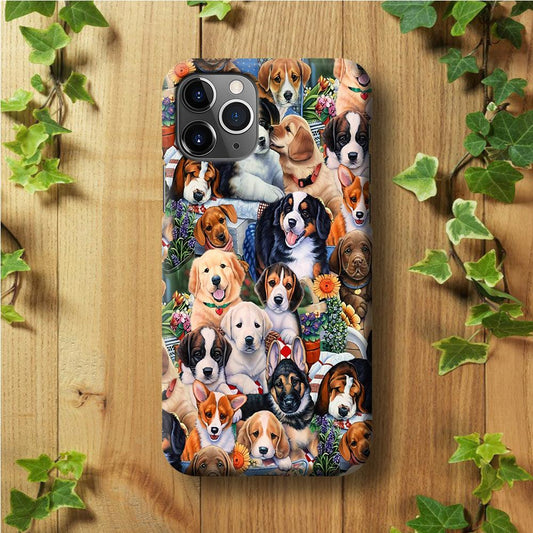 Lots of Cute Dogs iPhone 11 Pro Case-Plastic / Full Wrap (3D Case)-Xtracase