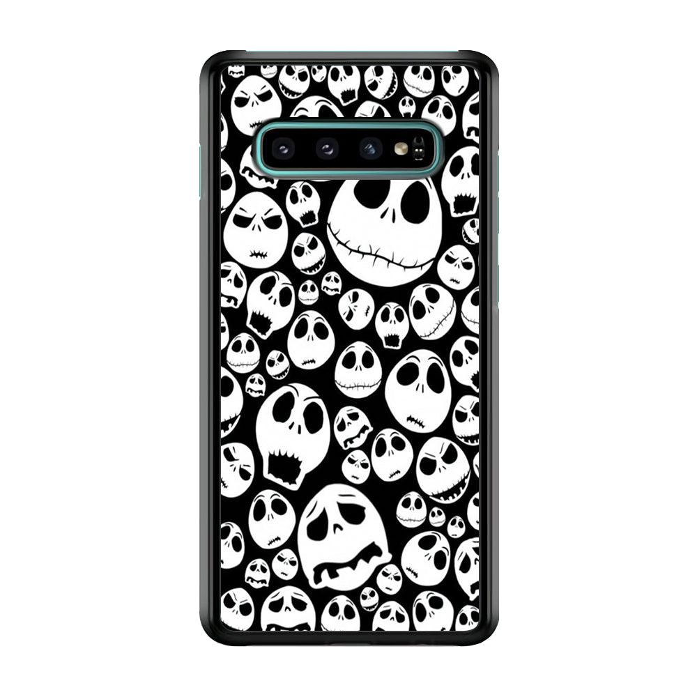 Lots of Face Doodle Samsung Galaxy S10 Plus Case-Plastic / Full Wrap (3D Case)-Xtracase