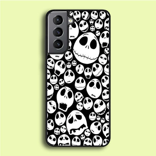 Lots of Face Doodle Samsung Galaxy S21 Plus Case-Plastic / Full Wrap (3D Case)-Xtracase