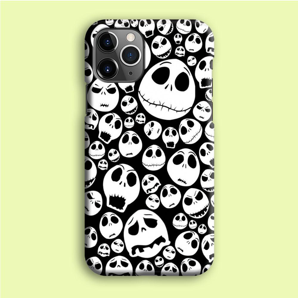 Lots of Face Doodle iPhone 12 Pro Case-Plastic / Full Wrap (3D Case)-Xtracase